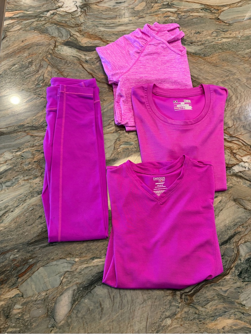 Girls Under Armour, Danskin Now, and Athleta Activewear Bundle